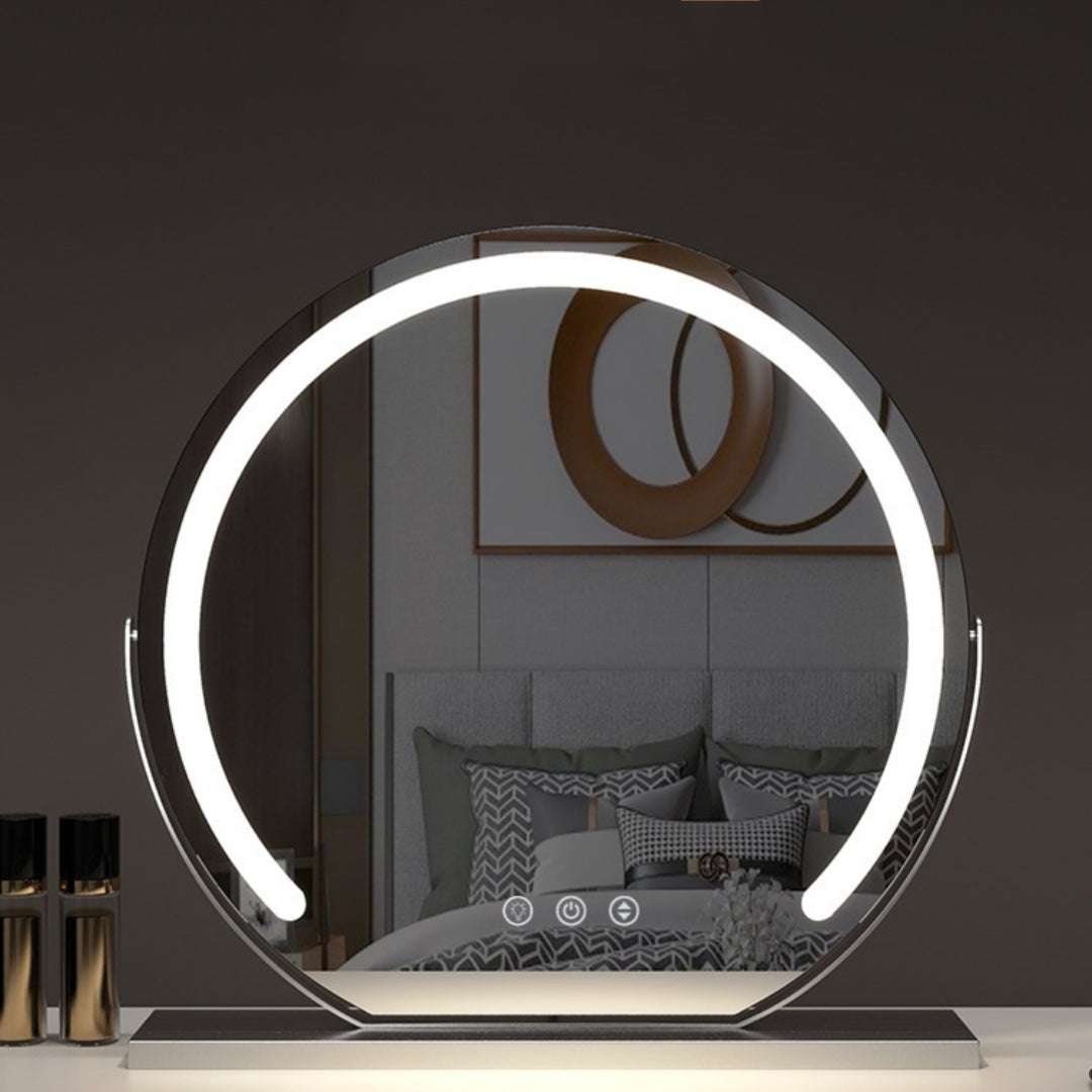 Semicircle LED Smart Touch Dimming Fill Light Mirror