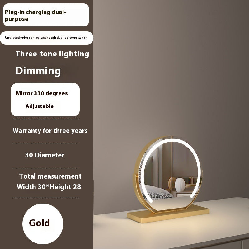 Semicircle LED Smart Touch Dimming Fill Light Mirror