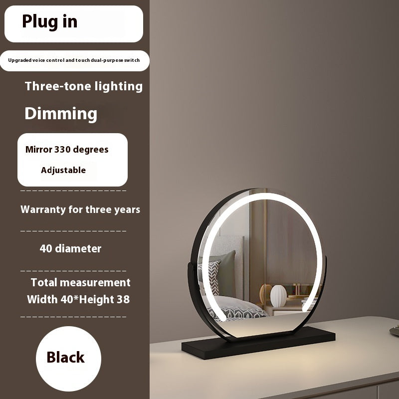 Semicircle LED Smart Touch Dimming Fill Light Mirror
