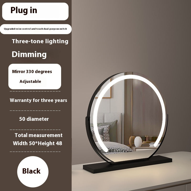 Semicircle LED Smart Touch Dimming Fill Light Mirror