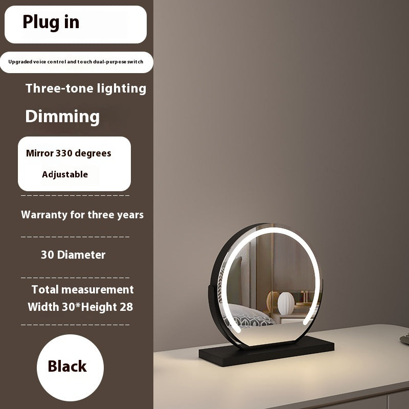 Semicircle LED Smart Touch Dimming Fill Light Mirror