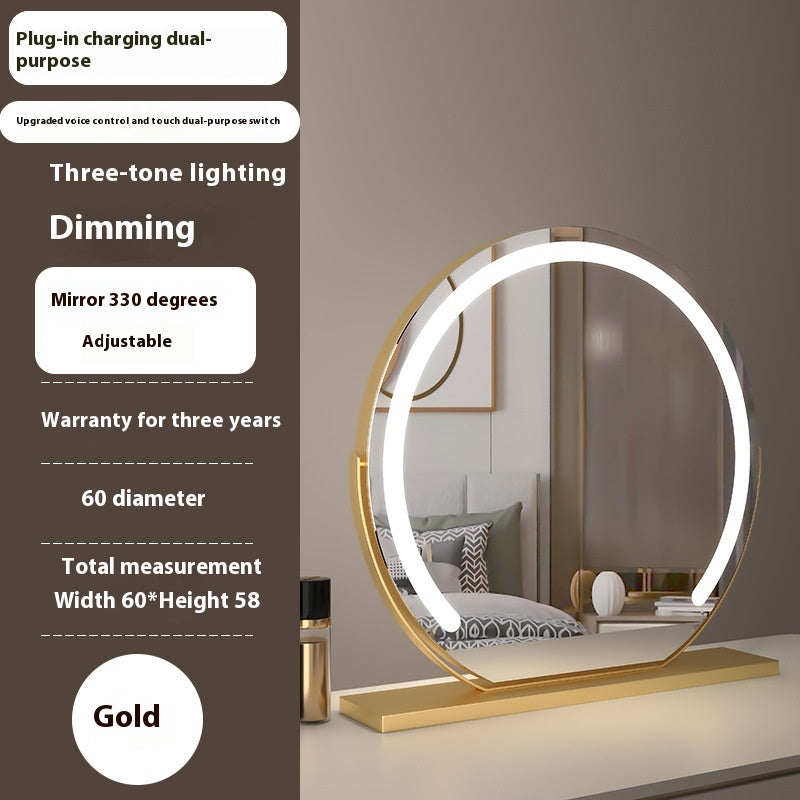 Semicircle LED Smart Touch Dimming Fill Light Mirror