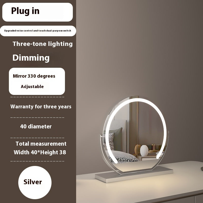 Semicircle LED Smart Touch Dimming Fill Light Mirror