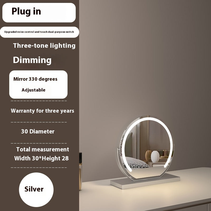 Semicircle LED Smart Touch Dimming Fill Light Mirror