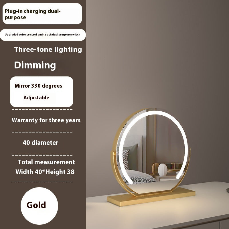 Semicircle LED Smart Touch Dimming Fill Light Mirror